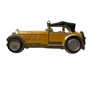 Alfa Romeo 1931 17/95 brass car tulip brand fancy thermometer vintage yellow.